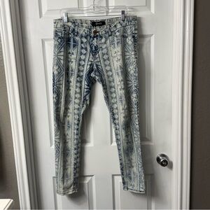 REWASH Blue Patterned Women Jeans